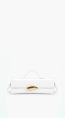 Verona Faux Leather Clutch Bag - White