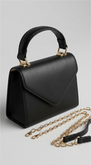 Silja Faux Leather Handbag - Black