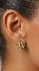 Triple Hoop Earrings - Gold