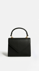 Silja Faux Leather Handbag - Black