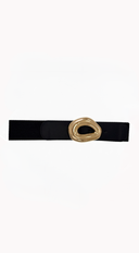 Halo Abstract Luxe Elastic Belt - Gold