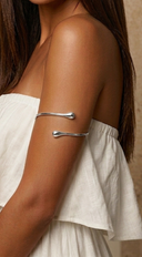 Simplicity Arm Cuff bracelet - Silver