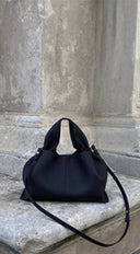 Sophia Lux Soft PU Leather Handbag - Black