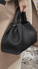 Sophia Lux Soft PU Leather Handbag - Black