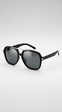Soleil Aviator Tinted Sunglasses - Black