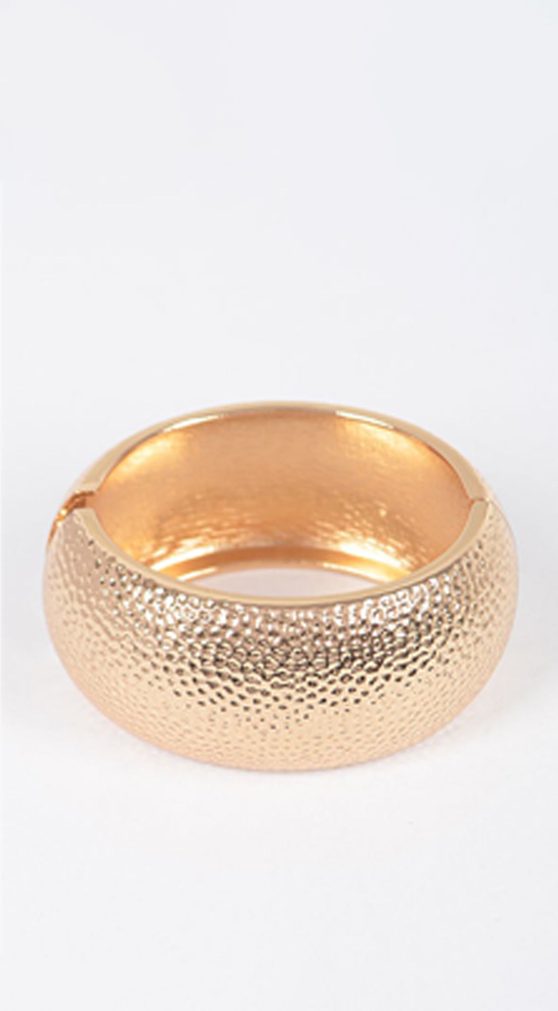 Gilded Duo Two Piece Set Metal Bangle -  Gold