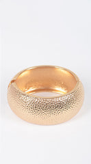 Gilded Duo Two Piece Set Metal Bangle -  Gold