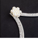 Luminara Crystal Flower Bra Chain - Silver