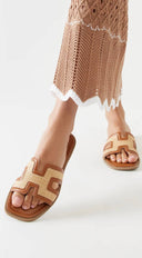 Valenza H Flat Sandal - Brown
