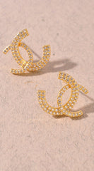 Mia Lux Stud Earrings - Gold