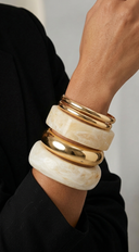 Tina Multi Mixed 5 Piece Bracelet  - Gold