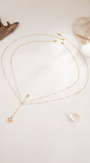 Clam Charm Beaded Waist Chain - Gold