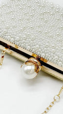 Opal Essence Pearl Clutch - Gold