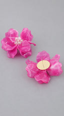 Amalfi Floral Earrings - Pink