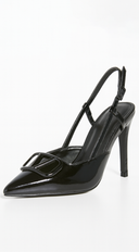 Ria Sling back Heel - Black