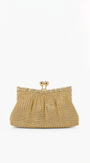 Costanza Rhinestone Luxury Evening Clutch - Gold
