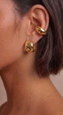 Mika Ear Cuff Hoop Single Non-Piercing Earring - Gold