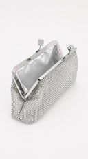 Elysian Rhinestone Clutch - Silver