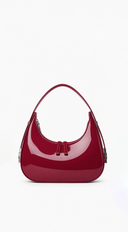 Mila Hobo Handbag - Burgundy
