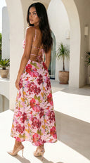 Floréa Bodice Floral Maxi Dress - Pink
