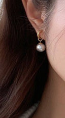 Lia 18K Gold Dipped Pearl Drop Earrings - Gold