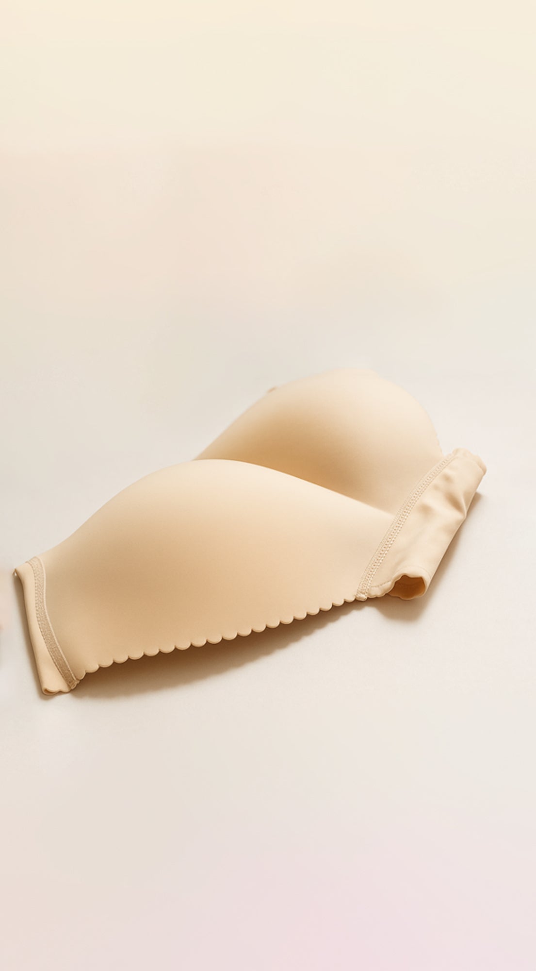 Seamless Padded Butt Enhancer - Beige
