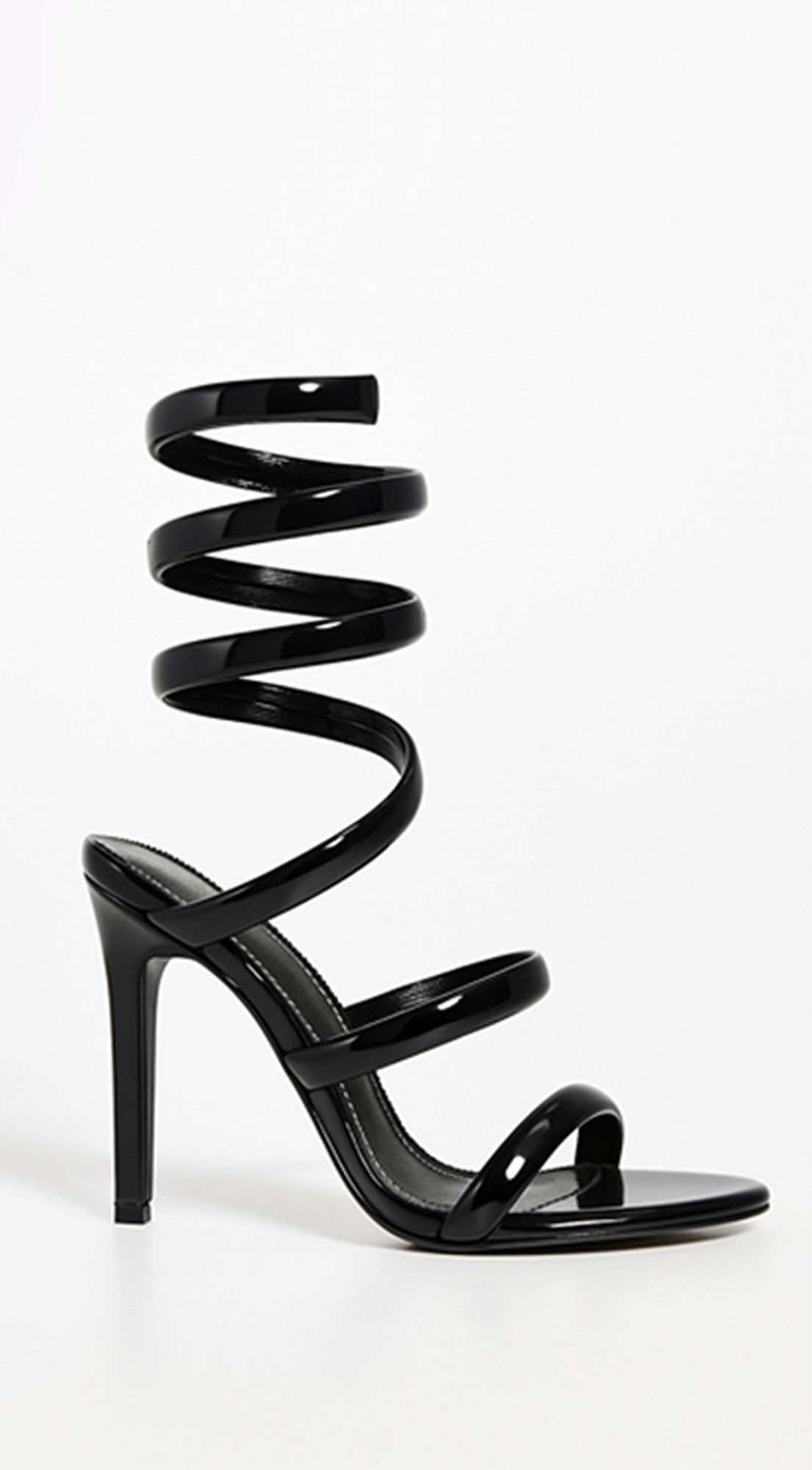 Cavarelli Coiled Sandal Heels - Black