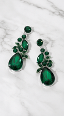Raya Teardrop Earrings - Green