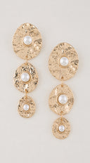 Portofino Pearl Drop Earrings - Gold