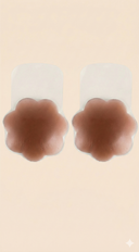 Lift Up Mocha Brown Silicone Reusable Nipple Covers Pasties