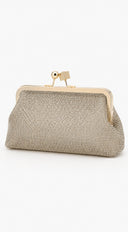Elysian Rhinestone Clutch - Gold
