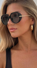 Riviera Oversized Sunglasses - Black