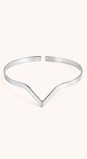 Iconic Sleek Arm Cuff Bracelet - Silver
