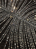 Molly Rhinestone Maxi Dress in Black styled outfit flat lay