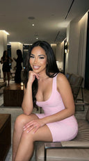 Lunelle Sculpt Bandage Mini Dress - Pink