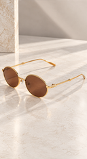 Mimi Round Sunglasses -  Brown