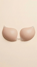 Silicone Nude Beige Bra With Strap