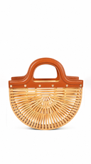 Belize Bamboo Handbag - Beige