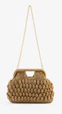 Positano Crochet Handbag - Beige