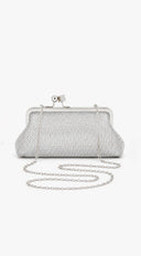 Elysian Rhinestone Clutch - Silver