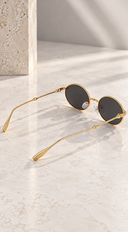 Mimi Round Sunglasses -  Black