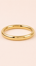 Yara Polished Classic Bangle Bracelet - Gold