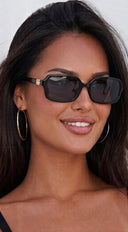 Monaco Square Sunglasses - Black