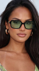 Monaco Square Sunglasses - Green