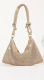 Zaree Gold Rhinestone Evening Purse