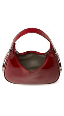 Mila Hobo Handbag - Burgundy