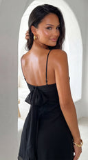 Zarelle Chiffon Mini Dress - Black