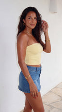 Arlie Tube Top - Light Yellow