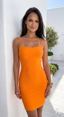 Sorevia Bandage Mini Dress - Orange