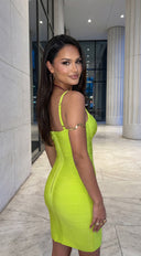 Sorevia Bandage Mini Dress - Green